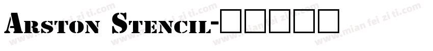 Arston Stencil字体转换